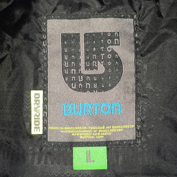 Burton Dryride Snowboard Jacket, Men’s Lg - Picture 4 of 10